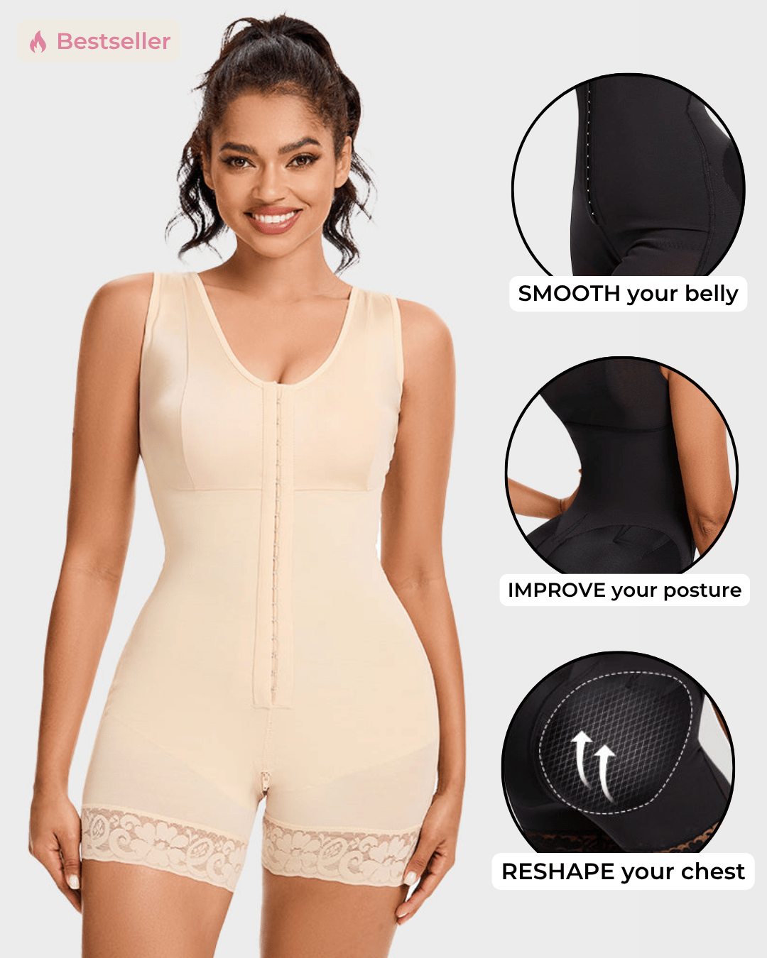 Fajas Colombiana – Tummy Control & Butt Lift Bodysuit