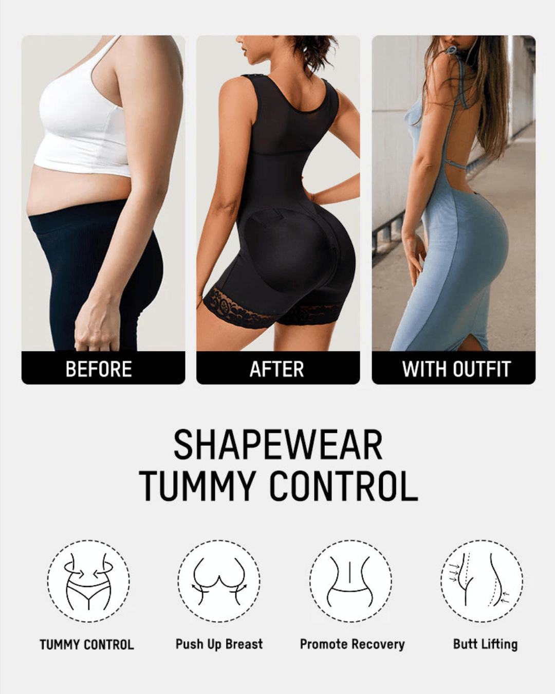 Fajas Colombiana – Tummy Control & Butt Lift Bodysuit